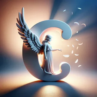 Angel 2 — letter C (variant 2)