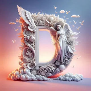 Angel 2 — letter D (variant 2)