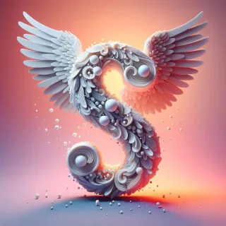 Angel 2 — letter S (variant 2)