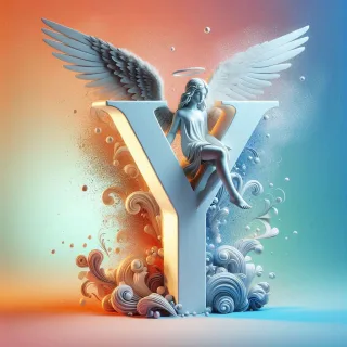 Angel 2 — letter Y (variant 2)