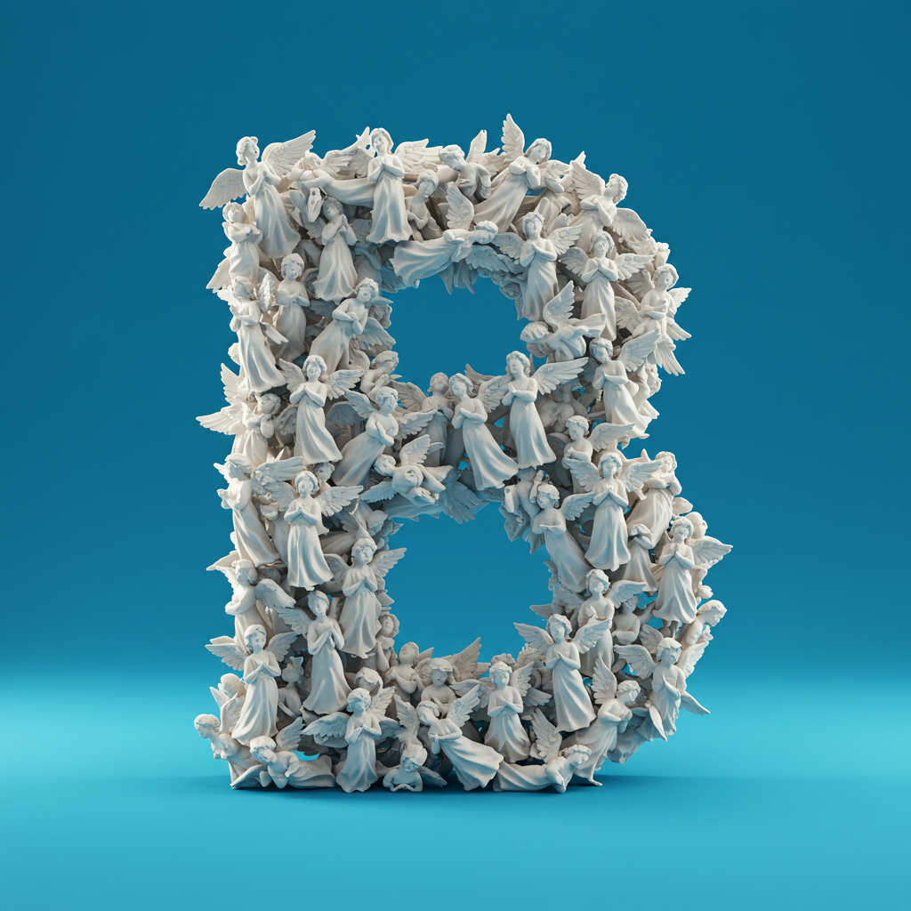 Angel — letter B (variant 2)