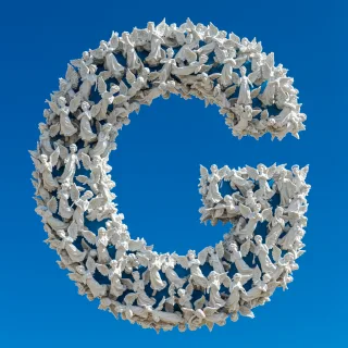 Angel — letter G (variant 2)