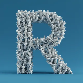 Angel — letter R