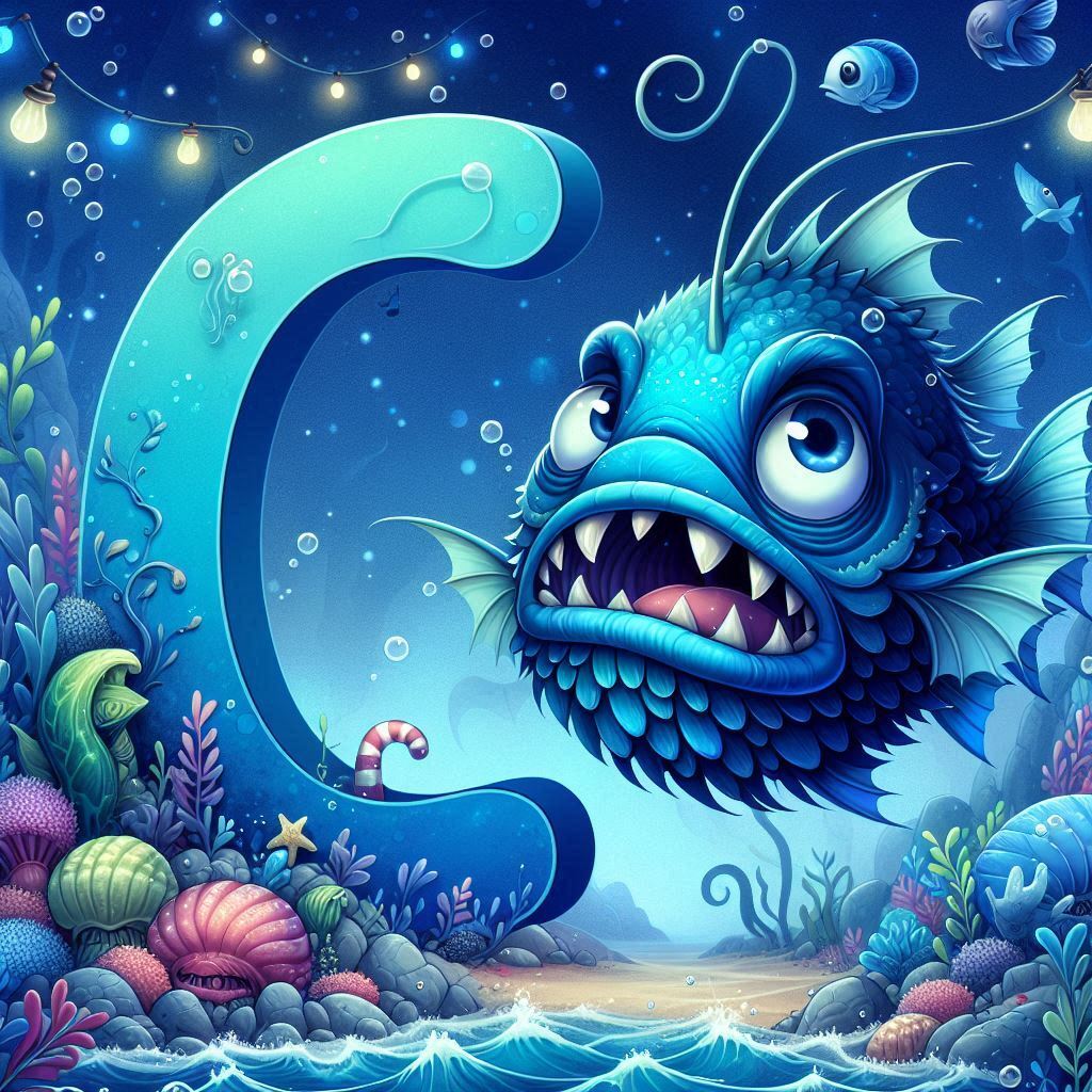 Anglerfish — letter C (variant 2)
