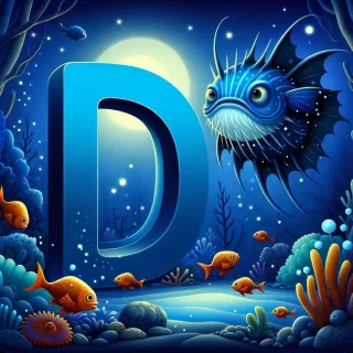 Anglerfish — letter D