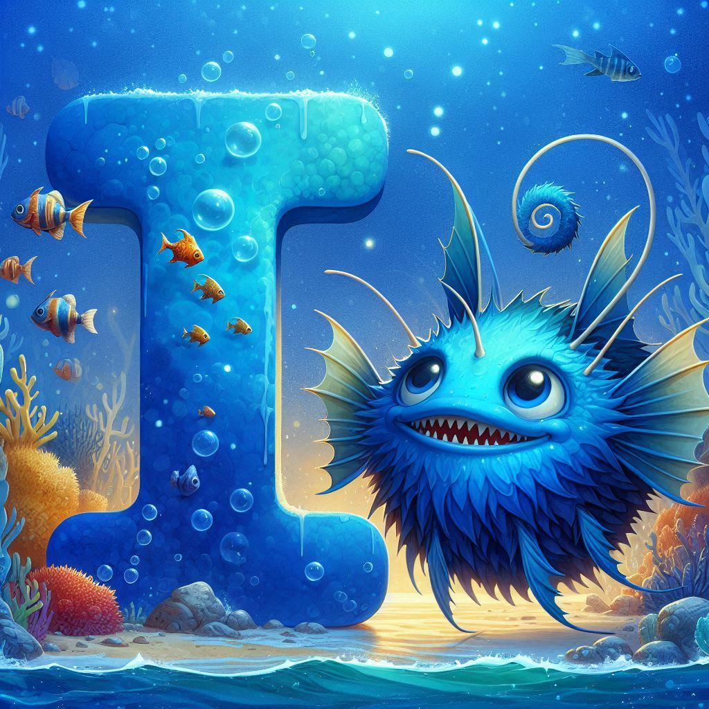 Anglerfish — letter I (variant 2)