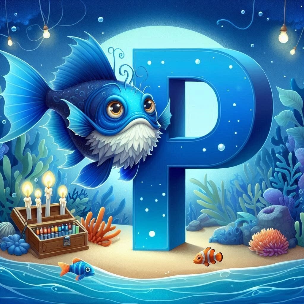 Anglerfish — letter P
