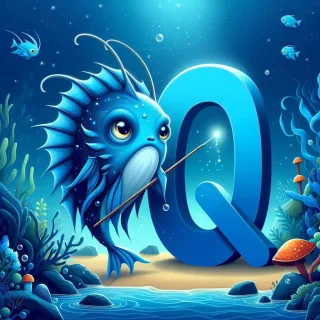 Anglerfish — letter Q