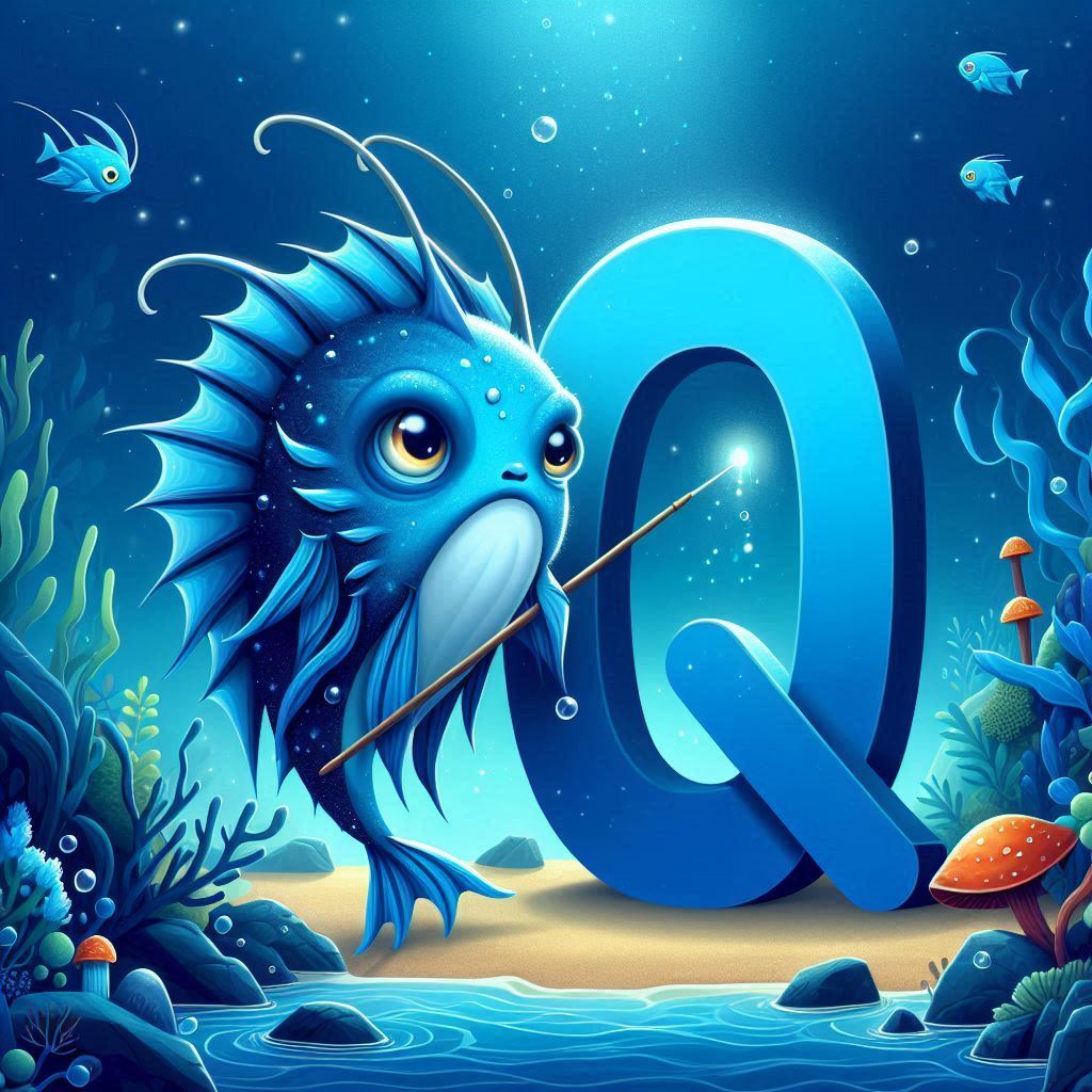Anglerfish — letter Q