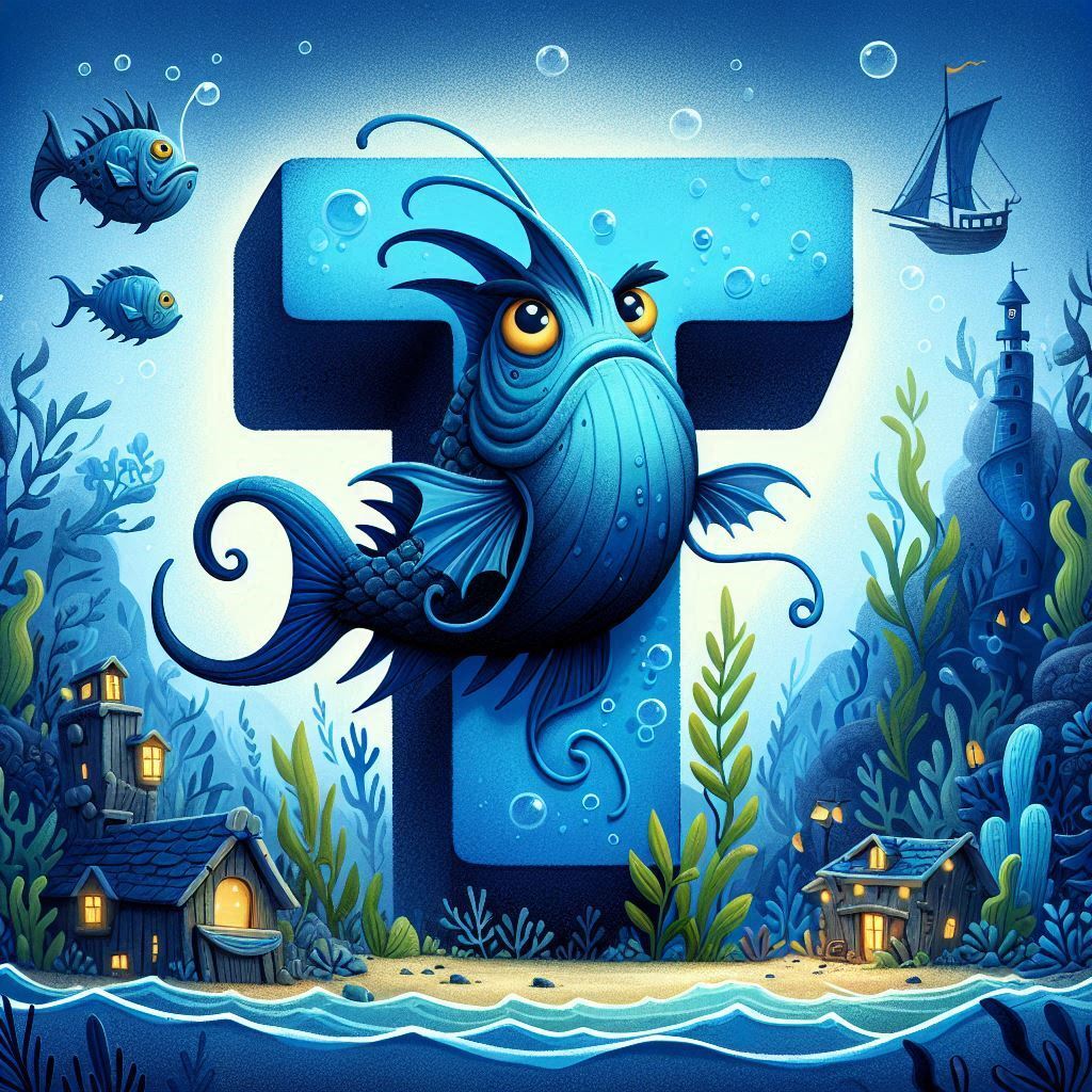 Anglerfish — letter T