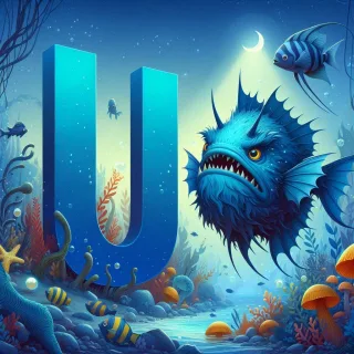Anglerfish — letter U