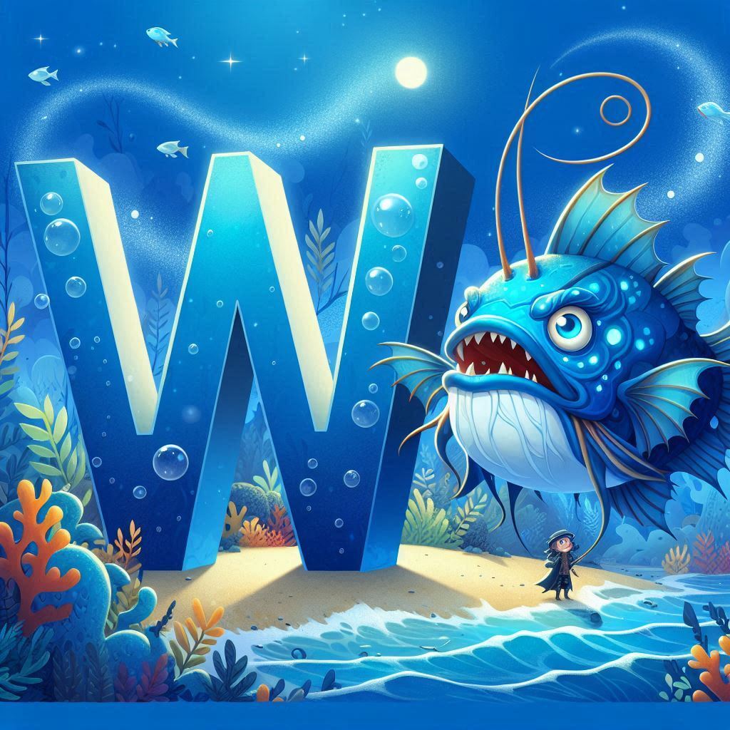 Anglerfish — letter W
