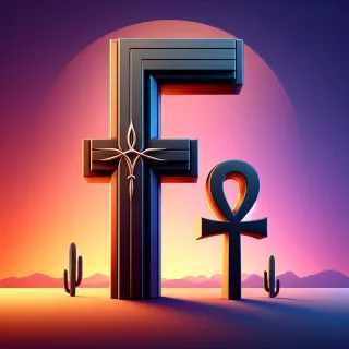 Ankh — letter F