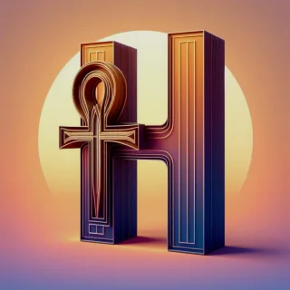Ankh — letter H