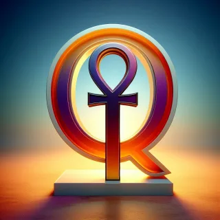 Ankh — letter Q