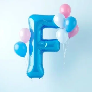 Balloons — letter F