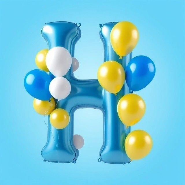 Balloons — letter H
