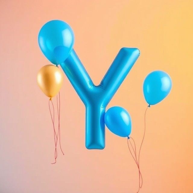 Balloons — letter Y
