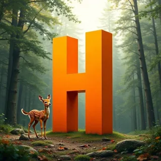 Bambi the Deer — letter H