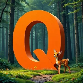Bambi the Deer — letter Q