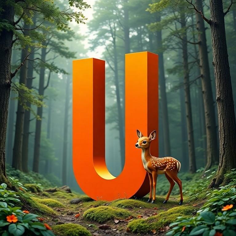 Bambi the Deer — letter U