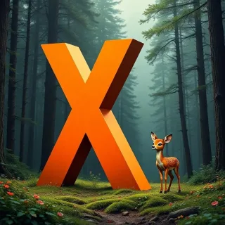 Bambi the Deer — letter X