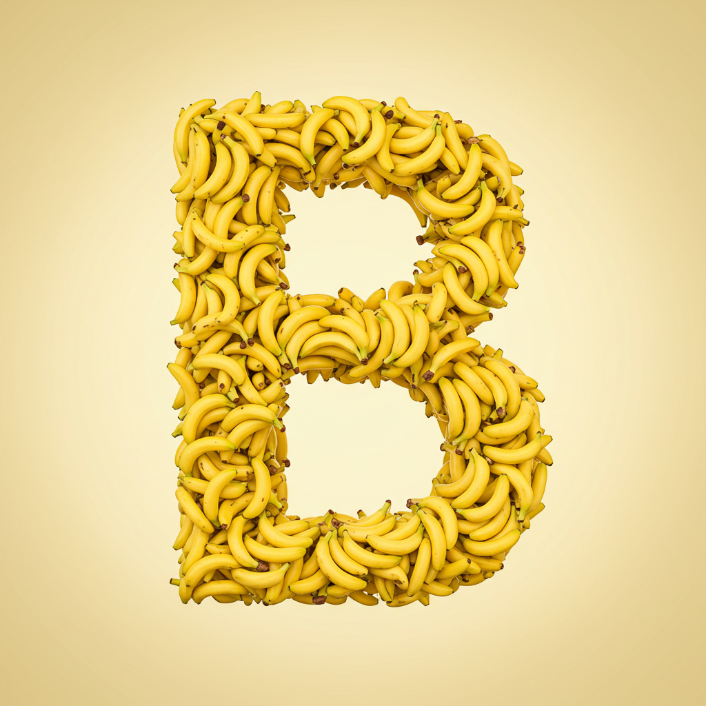 Bananas 2 — letter B (variant 2)