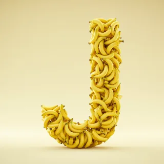 Bananas 2 — letter J (variant 2)
