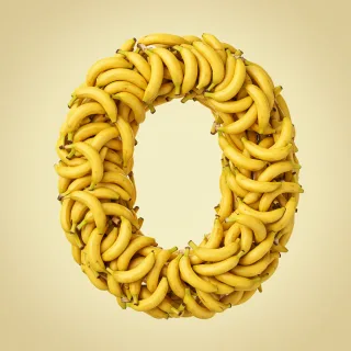 Bananas 2 — letter O (variant 2)
