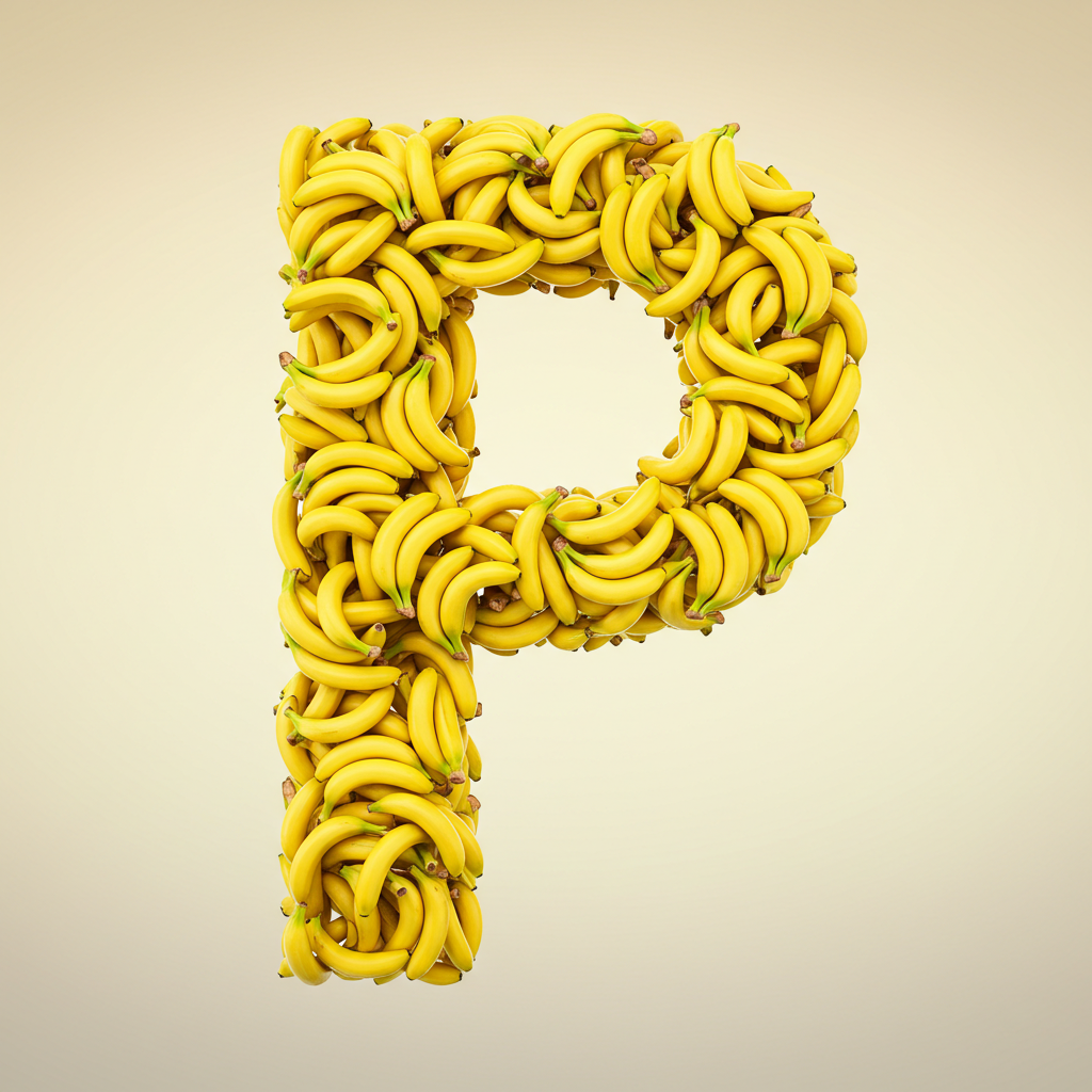 Bananas 2 — letter P (variant 2)