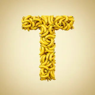 Bananas 2 — letter T (variant 2)