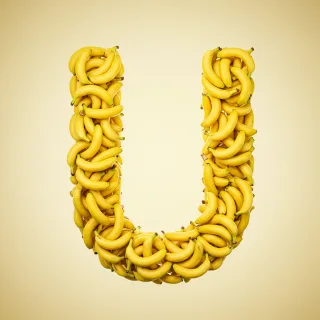 Bananas 2 — letter U (variant 2)