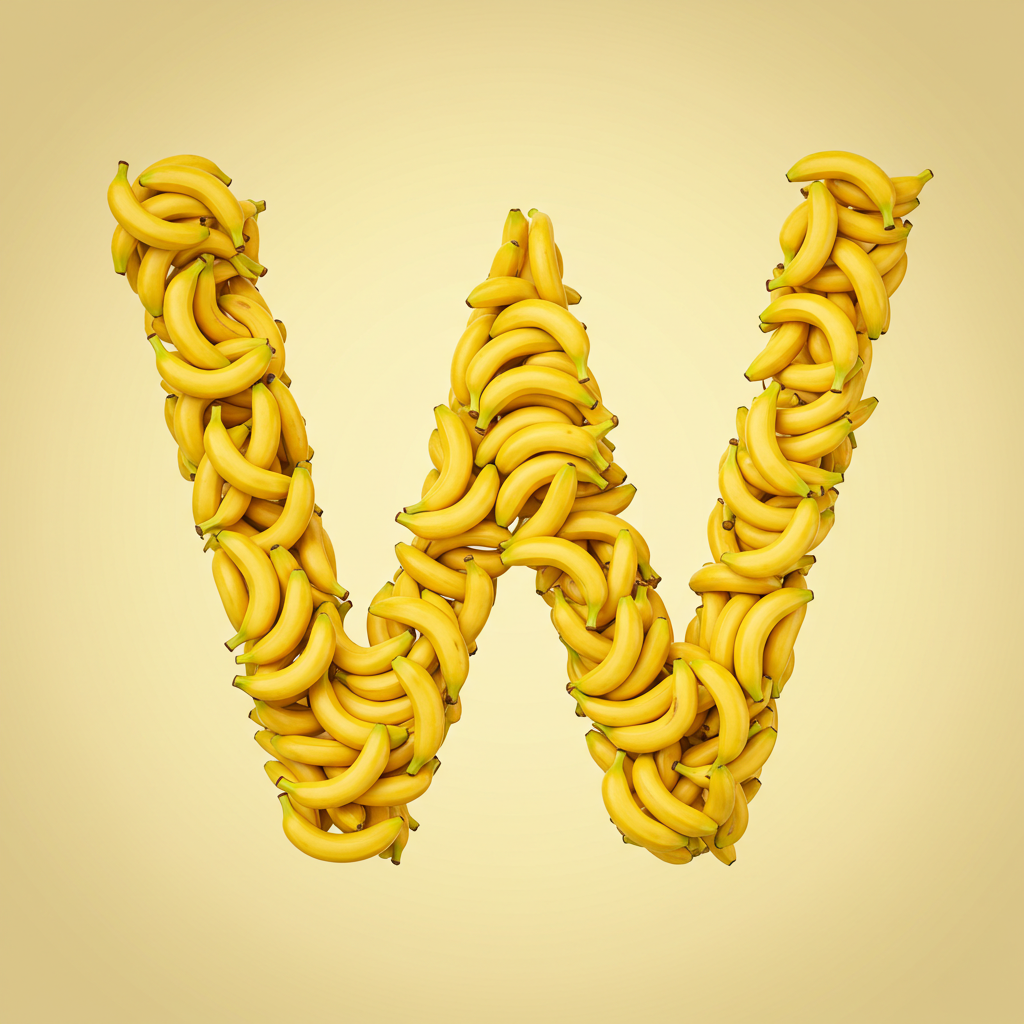 Bananas 2 — letter W