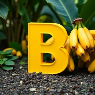 Bananas — letter B