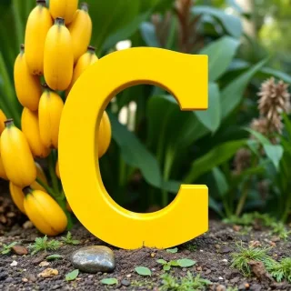 Bananas — letter C