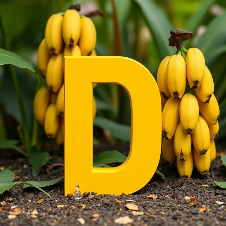 Bananas — letter D