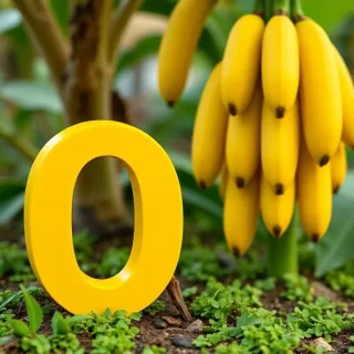 Bananas — letter O