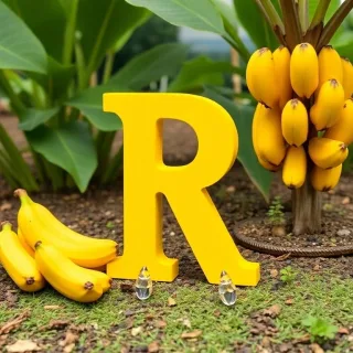 Bananas — letter R