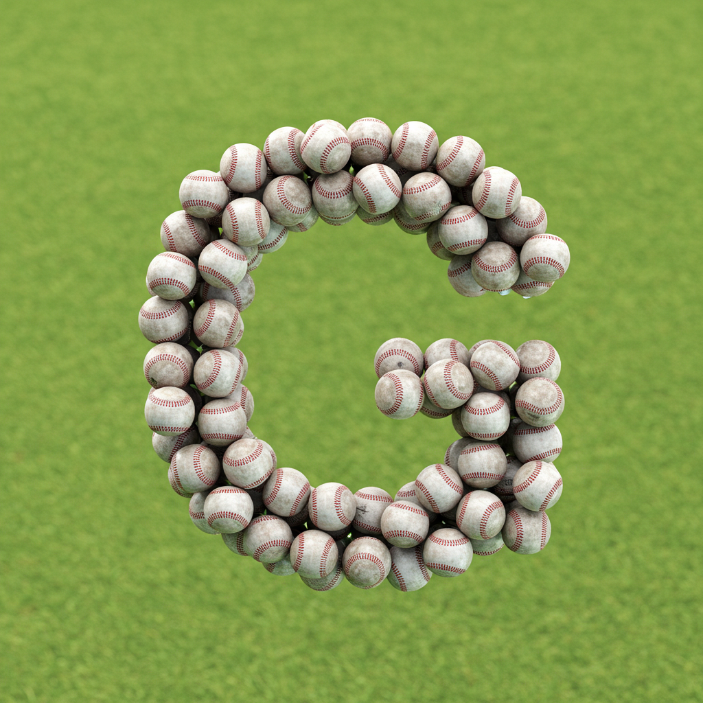 Baseballs — letter G