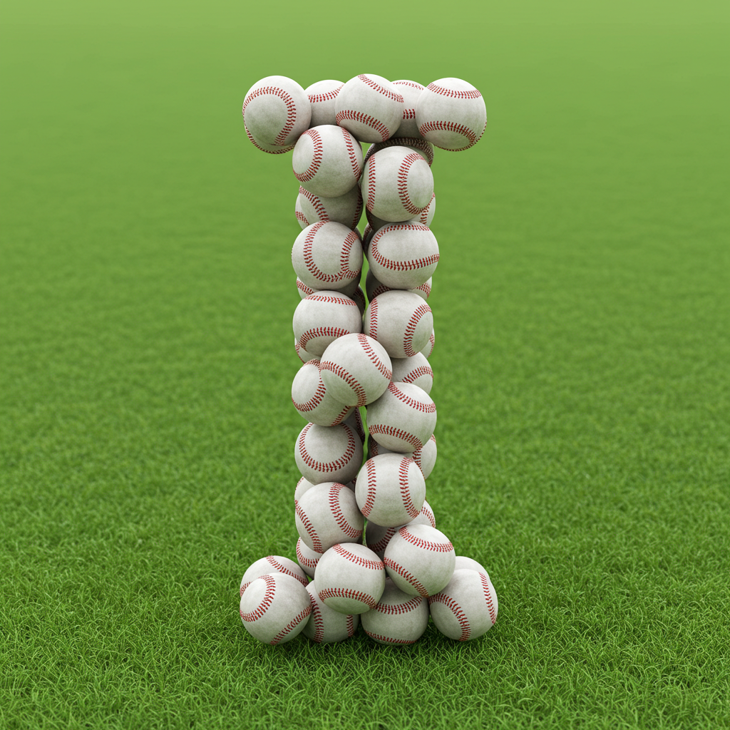 Baseballs — letter I