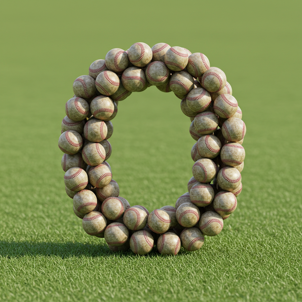 Baseballs — letter O