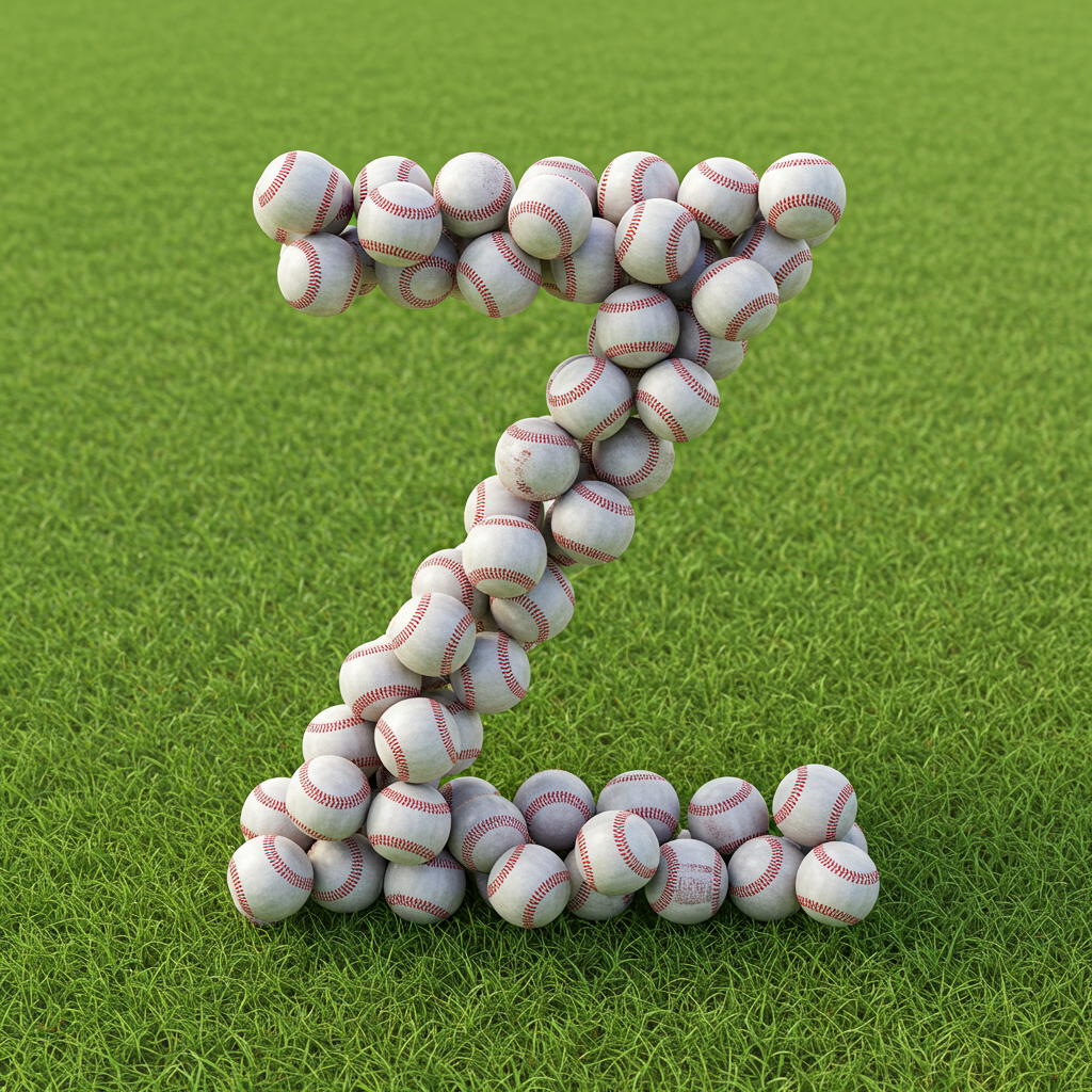 Baseballs — letter Z