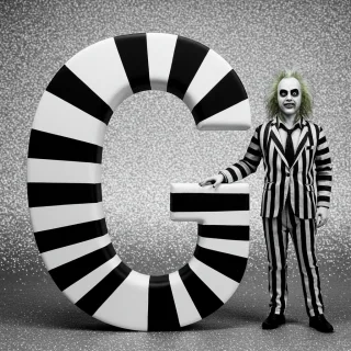 Beetlejuice — letter G (variant 2)