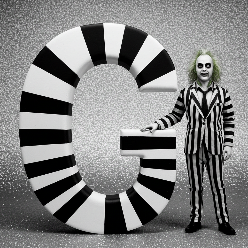 Beetlejuice — letter G (variant 2)