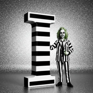 Beetlejuice — letter I (variant 2)