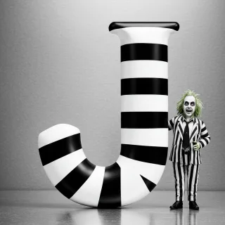 Beetlejuice — letter J
