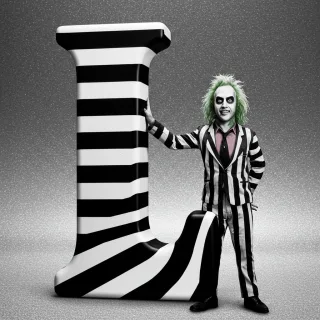 Beetlejuice — letter L (variant 2)