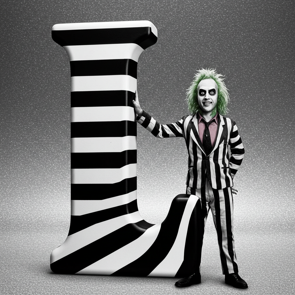 Beetlejuice — letter L (variant 2)