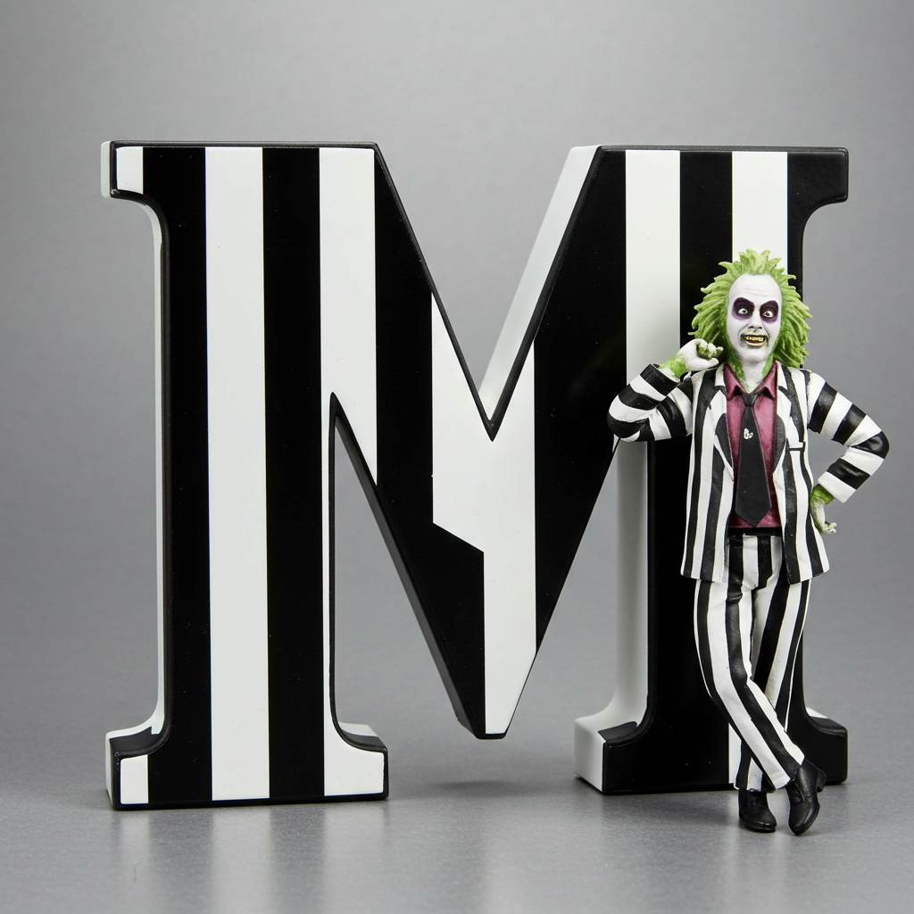 Beetlejuice — letter M