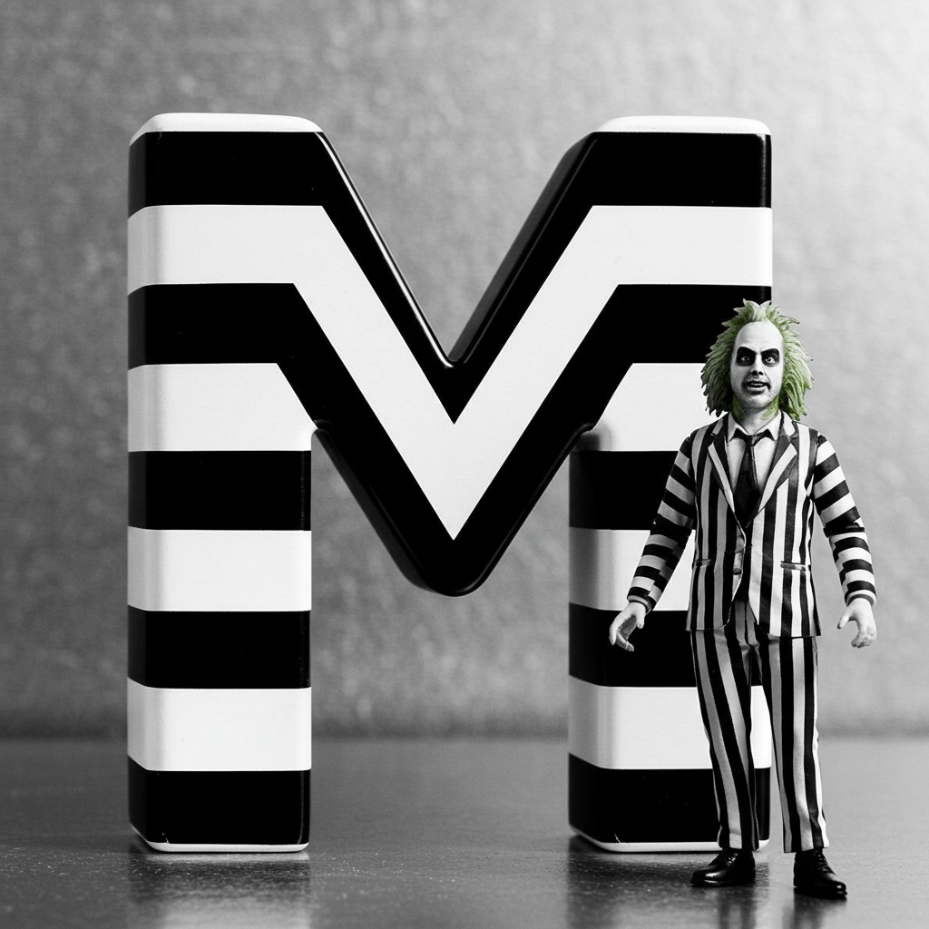 Beetlejuice — letter M (variant 2)
